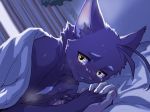  after_sex alternate_version_at_source bedding bedroom blanket blush cat crying feline fur hand_holding heiseiradioden1 hiroyuki human love male male/male mammal morenatsu nude romantic shin_(morenatsu) smile solo_focus sweat tears tender 