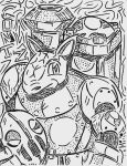  2018 anthro armadillo armor duck_hunt_dog_(artist) guntz_(shining_force) knight looking_at_viewer male mammal shining_(series) shining_force simple_background solo traditional_media_(artwork) video_games white_background 