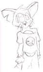  2009 bottomless clothed clothing male mammal monochrome rodent solo spunkyfull traditional_media_(artwork) 