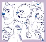  anthro bear creepy fish glitter_trap_boy glitter_trap_boy_(character) line_art mammal marine sketch toony what 