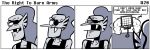  comic dialogue english_text eye_patch eyewear fangs fish humanoid machine marine mettaton muscular robot simple_background squatlord text undertale undyne video_games 