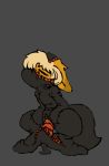  anthro canine clothing crouching eyes_closed female fox fur living_suit mammal penetration rubber rubber_suit simple_background solo sorrynothing spread_legs spreading tentacles tiny_fox_(sorrynothing) vaginal vaginal_penetration yellow_fur 