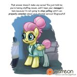  abuse alternate_version_at_source clothing dress english_text female fluttershy_(mlp) friendship_is_magic my_little_pony patreon scared severshy sketch smudge_proof text unprofessional_behavior urine watersports wetting 