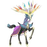  achromatic alpha_channel ambiguous_gender bell cervine clothed clothed_feral clothing feral hi_res horn legendary_pok&eacute;mon mammal multicolored_horn nintendo pok&eacute;mon pok&eacute;mon_(species) purple_eyes rainbow_horn simple_background solo tassels transparent_background video_games xerneas 