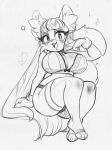  anthro big_breasts breasts canine clothed clothing female fennec fox hair higgyy huge_breasts lingerie loyse mammal sonic_(series) voluptuous 