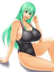  1girl breasts huge_breasts kantai_collection kawanuma_uotsuri long_hair smile solo swimsuit 
