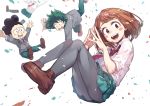  boku_no_hero_academia midoriya_izuku minoru_mineta newey uraraka_ochako 