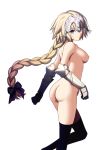  armor ass fate/apocrypha fate/stay_night jeanne_d&#039;arc jeanne_d&#039;arc_(fate) naked nipples photoshop takeuchi_takashi transparent_png type-moon 