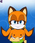  anthro blue_eyes clothing cub dr._chaos dress eyelashes female flat_chested gloves half-closed_eyes looking_at_viewer mammal marine_the_raccoon nipples procyonid raccoon simple_background smile solo sonic_(series) top_down young 