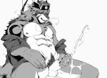  abs balls canine cum erection hachi_duchi male mammal masturbation muscular muscular_male nipples pecs penis pubes solo temujin tokyo_afterschool_summoners wolf 