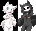  biped canine changed_(video_game) eigetsu fluffy fur lin_(changed) mammal monster paws puro_(changed) rubber 
