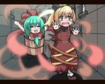  akabashi_yuusuke comic front_ponytail kagiyama_hina kurodani_yamame letterboxed multiple_girls touhou translated 