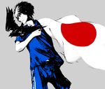  2010_fifa_world_cup axis_powers_hetalia bad_id bad_pixiv_id bird black_eyes black_hair crow flag japan_(hetalia) japanese_flag male_focus soccer solo sportswear world_cup 