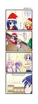  5girls aotan_nishimoto comic hiiragi_kagami hiiragi_tsukasa izumi_konata lucky_star mole mole_under_eye multiple_girls patricia_martin purple_hair takara_miyuki translated 