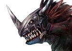  armor bad_id bad_pixiv_id banned_artist digimon horns metalgreymon no_humans simple_background solo teeth 