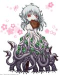  chocolate cthulhu_mythos female flower genderswap h.p._lovecraft hair heart holidays ikura-maru ikuramaru japanese_text lovecraft monster monster_girl multiple_eyes red_eyes rule_63 sad tentacle tentacle_girl tentacles text the_dunwich_horror translation_request valentine's_day what white_hair â™¥ 