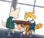  2018 aggressive_retsuko ambiguous_gender blush canine clothed clothing cute digital_media_(artwork) feet female fennec fenneko feral foot_fetish fox fur furret hi_res josephtl mammal nintendo paws pok&eacute;mon pok&eacute;mon_(species) red_panda retsuko sanrio smile video_games 