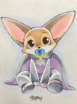  2018 anthro canine clothing costume disney dogear218 elephant_costume elephant_suit fennec finnick fox fur male mammal simple_background zootopia 