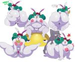  2018 all_fours ambiguous_penetration anthro anus areola belly big_belly big_breasts big_butt biped breasts broodals butt chain_chomp digital_media_(artwork) duo english_text female green_hair hair half-closed_eyes huge_butt lagomorph looking_at_viewer looking_back madame_broode male male/female mammal mario_bros navel nintendo nipples nude open_mouth overweight overweight_female penetration presenting presenting_pussy puffy_anus pussy rabbit sex simple_background solo speech_bubble sssonic2 super_mario_odyssey teeth text thick_thighs tongue tongue_out video_games white_background 