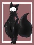  anthro black_sclera canine changed_(video_game) flaccid goo_creature hybrid looking_at_viewer male mammal mask nude penis solo thick_thighs toot wide_hips 