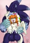  2018 abdominal_bulge ahegao anthro areola balls big_balls blue_fur blush breasts canine cum cum_in_pussy cum_inflation cum_inside digital_media_(artwork) dog drooling duo excessive_cum female freedom_planet fucked_silly fur green_eyes hedgehog huge_balls huge_penetration hyper hyper_balls hyper_penis inflation larger_male looking_pleasured male male/female mammal milla_basset navel nipples omegazuel penetration penis saliva simple_background size_difference small_breasts smaller_female sonic_(series) sonic_the_werehog tears tongue tongue_out video_games white_fur 