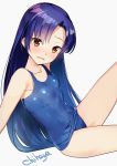  kisaragi_chihaya school_swimsuit swimsuits the_idolm@ster yamacchi 