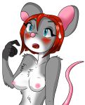  anthro breasts digital_media_(artwork) evilthabad female fur hair ladmo mammal mouse nipples nude red_hair rodent solo 