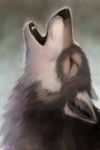  2018 ambiguous_gender arylena canine digital_media_(artwork) feral howl mammal rakan scar solo wolf 