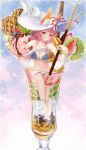  :q animal_ears bikini bird blue_bikini breast_press breasts cleavage commentary_request ears_through_headwear fate/extra fate/grand_order fate_(series) food fox_ears fox_tail fruit hat ice ice_cream kiwi_slice kiwifruit long_hair looking_at_viewer medium_breasts navel parfait pink_hair pocky solo strawberry sun_hat sundae swimsuit tail tamamo_(fate)_(all) tamamo_no_mae_(fate) tamamo_no_mae_(swimsuit_lancer)_(fate) tongue tongue_out wafer_stick waffle white_hat yellow_eyes youqiniang 