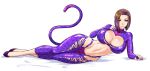  1girl breasts catsuit cleavage devil-v huge_breasts original 