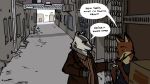  2016 anthro axelegandersson badger canine comic disney fox male mammal mustelid nick_wilde zootopia 