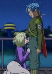  1boy 1girl android_18 breasts cum dragon_ball_super padm penis trunks_(dragon_ball) 