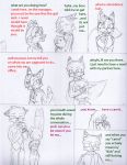  anthro breasts canine clothed clothing comic dialogue disney english_text female fox group judy_hopps lagomorph male mammal necktie nick_wilde pace2n9tmaker rabbit text zootopia 