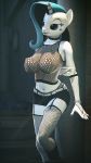  2018 3d_(artwork) anthro anthrofied armwear big_breasts breasts butt cigarette clare_(artist) clothed clothing digital_media_(artwork) equine fan_character female fishnet fishnet_armwear fishnet_legwear fishnet_shirt friendship_is_magic hi_res horn legwear looking_away mammal my_little_pony naughty_face skimpy solo source_filmmaker standing thigh_highs unicorn wide_hips 