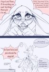  anthro begging black_and_white blush canine chili_pepper comic cup disney drooling english_text female first_person_view food fox fur hi_res holding_cup innuendo judy_hopps lagomorph male mammal monochrome nick_wilde pokuytred rabbit saliva simple_background tears text tongue tongue_out white_background zootopia 