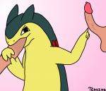  ambiguous_gender bestiality erection fellatio feral human male male/ambiguous mammal nintendo oral penis pok&eacute;mon pok&eacute;mon_(species) regentenxing sex typhlosion video_games 