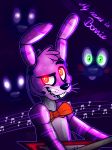  animatronic anthro bonnie_(fnaf) bow_tie canine five_nights_at_freddy&#039;s five_nights_at_freddy&#039;s_2 five_nights_at_freddy&#039;s_3 glowing glowing_eyes green_eyes hi_res lagomorph machine male mammal rabbit red_eyes robot shadow_bonnie_(fnaf) springtrap_(fnaf) toy-bonnie toy_bonnie_(fnaf) video_games 