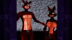  2018 3d_(artwork) animatronic anthro breasts canine crossgender digital_media_(artwork) duo eye_patch eyewear female five_nights_at_freddy&#039;s fox foxy_(fnaf) hook looking_at_viewer machine male malicekira mammal nude robot video_games 