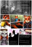  2018 absurd_res anthro canine clothed clothing comic disney english_text female fox fur hi_res judy_hopps lagomorph male mammal nick_wilde peanut.k rabbit simple_background text zootopia 