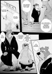  2018 anthro black_and_white canine clothed clothing comic disney dog english_text fur gregory_kohle hi_res jack_savage male mammal monochrome rem289 text zootopia 