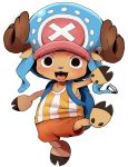  anthro antlers blush cervine clothed clothing dagasi hat horn looking_at_viewer male mammal one_piece open_mouth reindeer solo tongue tony_tony_chopper young 