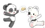  2013 ambiguous_gender bear blushclosed_eyes cub duo fish mammal marine panda simple_background smile white_background young yuanyuan 