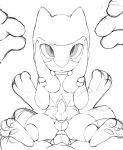  2018 3_fingers 3_toes anal anal_penetration animal_genitalia animal_penis balls canine_penis erection first_person_view hindpaw knot looking_at_viewer lucario male male/male nintendo pawpads paws penetration penis pok&eacute;mon pok&eacute;mon_(species) riolu sex tagme toes tricksta video_games 