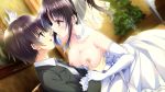  breast_grab breasts dress ensemble_(company) game_cg golden_marriage hayakawa_harui nipples no_bra shimakage_ruri wedding_dress 