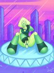  alien cartoon_network chaztheweasel clitoris female gem_(species) green_hair green_skin hair hi_res humanoid masturbation not_furry penetration peridot_(steven_universe) pussy solo steven_universe vaginal vaginal_masturbation 