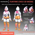  3d_(artwork) animatronic anthro breasts digital_media_(artwork) female five_nights_at_freddy&#039;s freddy_fazbear&#039;s_pizzeria_simulator funtime_chica_(fnaf) idsaybucketsofart machine nipples pussy robot video_games 