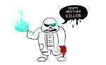  animated_skeleton bone digital_media_(artwork) glowing glowing_eyes humanoid kritterart not_furry sans_(undertale) skeleton solo undead undertale video_games 