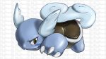  ambiguous_gender blue_skin brown_eyes claws nintendo pattern_background pok&eacute;mon pok&eacute;mon_(species) simple_background video_games wartortle 