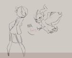  angry anthro bouncing_breasts breasts clothing english_text eyes_closed featureless_feet featurless_breasts female fight floating ghost grey_background humanoid kick knockout mega_banette mega_evolution monochrome nintendo pok&eacute;mon pok&eacute;mon_(species) pose roundhouse_kick serious shrug simple_background sketch smile smug spikedmauler spirit standing teasing text video_games zipper 