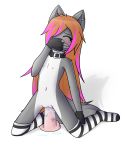  blush canine cute dildo dream_mirage emo female flat_chested fox hybrid kayla_kitsune mammal mostly_nude pussy pussy_juice sex_toy simple_background solo wolf 